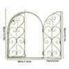 Романтический металлический настенный декор Винтажная рама фальш-окна Искусство с арочным дизайном для украшения спальни, двора