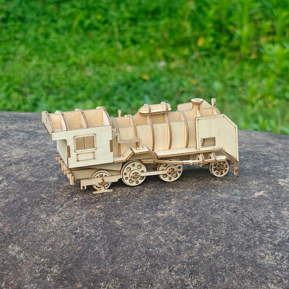 (2Pcs)Набор для сборки 3D деревянной модели-пазла - Веселый и познавательный DIY подарок