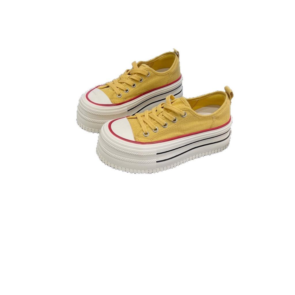 Fashion Casual Board Shoes, Small Height-increasing Platform Canvas Shoes 2025 New Summer Thin Breathable Mesh Shoes