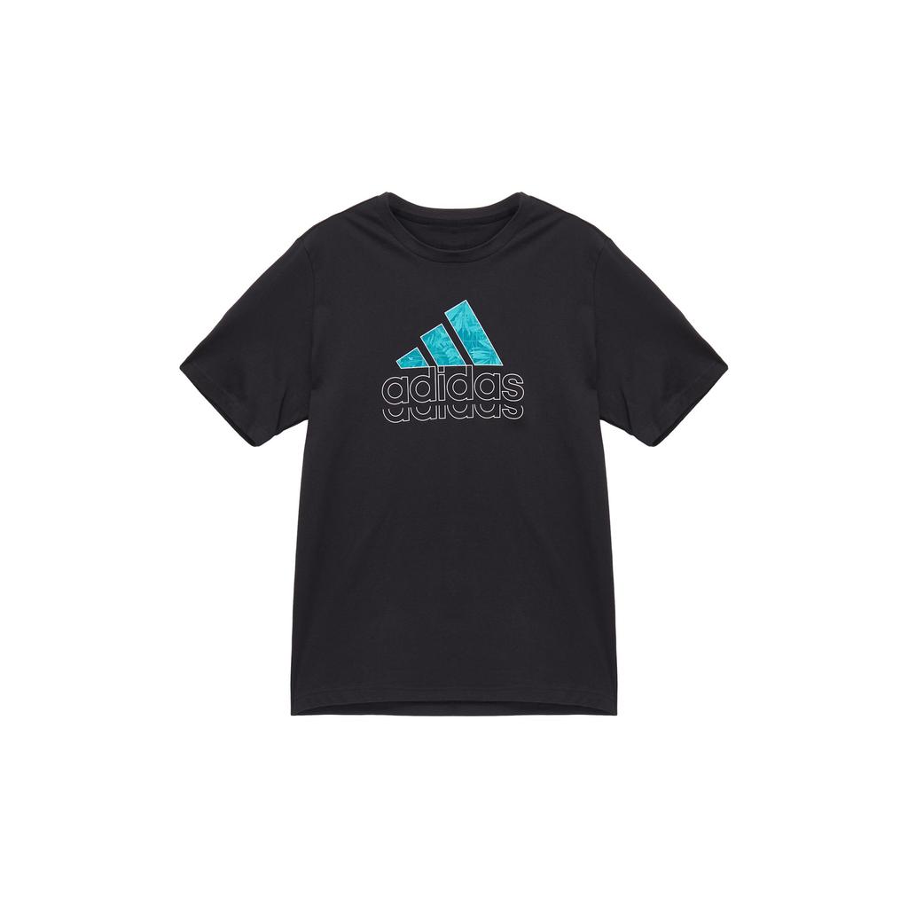 adidas Футболка мужская черная/белая JE3202