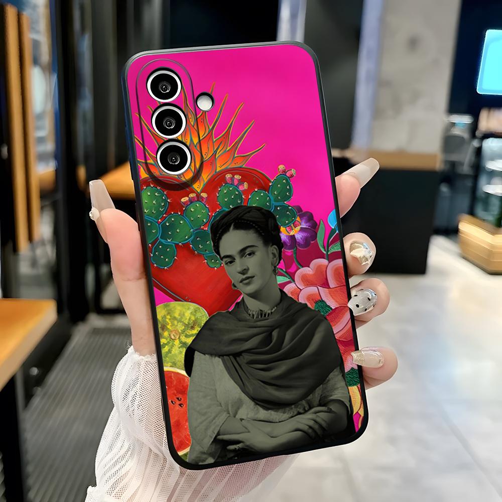 Чехол для телефона F-Frida Kahlo для Samsung A25 A13 A33 5G A54 A36 A35 A56 A52 A14 Ударопрочный Мягкий чехол