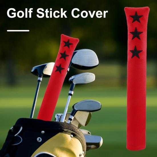 Чехол для клюшки для гольфа из искусственной кожи, водонепроницаемый защитный чехол для клюшки для гольфа