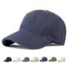 Solid Color Cap Men's Sunscreen Hat Cotton Baseball Cap Women's Ponytail Panama Cap
