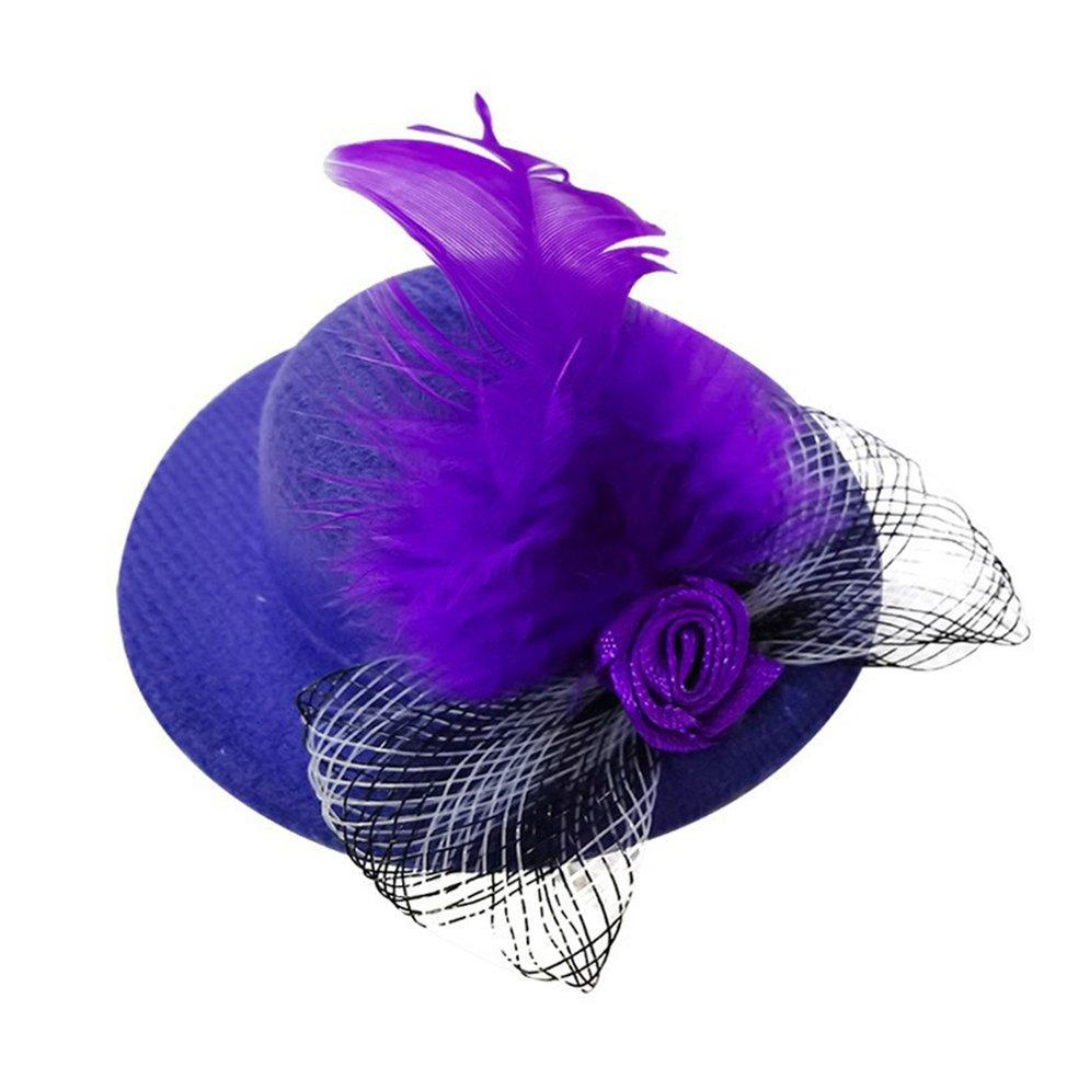 Chicken Hats For Hen Mini Hat Chicken Helmet Accessories Feather Top Hat Funny Small Hat Tiny Pet Hat With Adjustable