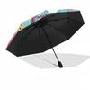 1PC Guinea pig, summer Umbrella-8-Rib Reinforced Portable Folding Travel Suitable for All Seasons Outdoor Daily , Fun Design-Z0432