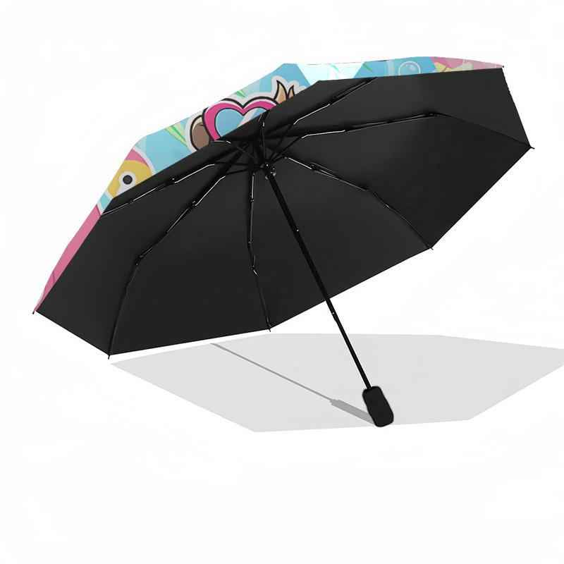1PC Guinea pig, summer Umbrella-8-Rib Reinforced Portable Folding Travel Suitable for All Seasons Outdoor Daily , Fun Design-Z0432