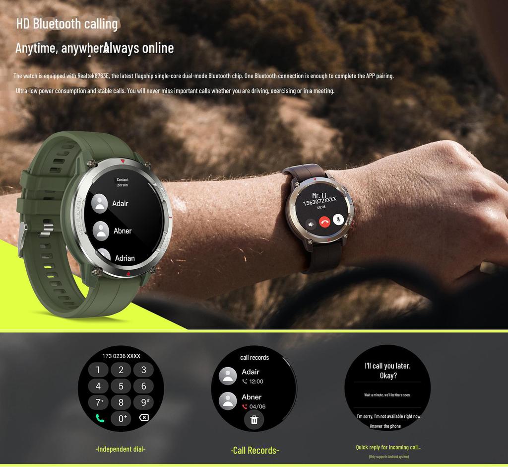 S55 Smart Watch: Unisex Waterproof Sports Watch with Heart Rate & Blood Oxygen Monitoring