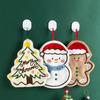 Christmas House Hand Towel Soft Absorbent Coral Fleece Towel Santa Claus Bells Design Quick-Drying Holiday Towel