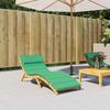 VidaXL Green Sun Lounger Cushion 180x60x4 Cm Oxford Fabric, Cushion, Seat Cushion, Patio Cushion 361857