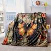 Electric Butterfly Dance Blanket Flannel Blanket Throw Blanket Sofa Cover Blanket Soft Premium Blanket Picnic Blanket Tv Blanket Gifts