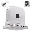 PULWTOP 8 In 1 USB C Hub for Mac Mini Pro 2024 Stand Vertical 1 X Gen 2 2 X 1 X Audio 1 X Card Capacity Expansion with PCIe SSD Slot Not M4/M4
