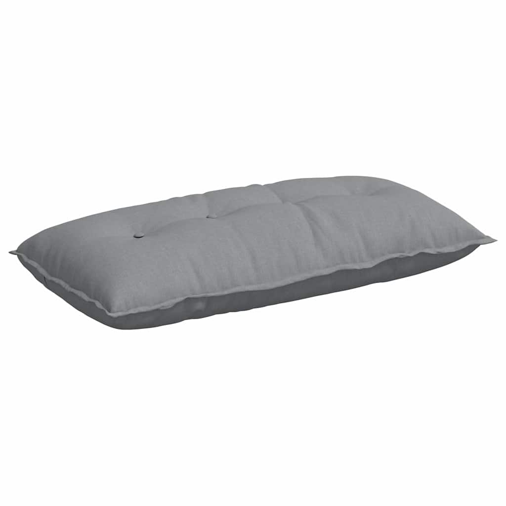 Back Cushion Light Grey 100 x 19 x 50 cm Fabric