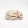 Women's Temperament Mesh Top Hat, Wool Felt Hat, British Retro Hat, Fashionable Bow Beret Hat