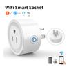Tuya 16A WiFi Smart Socket with Mobile Remote Timer Control (US Plug)