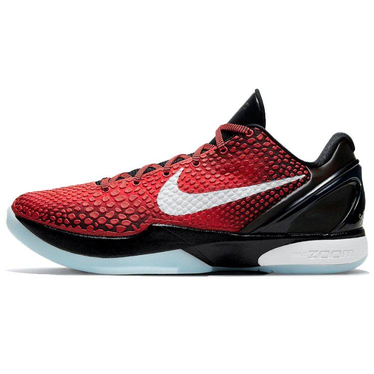 Nike Кроссовки Zoom Kobe 6 Low top Баскетбольные Унисекс Черно-красные DH9888-600