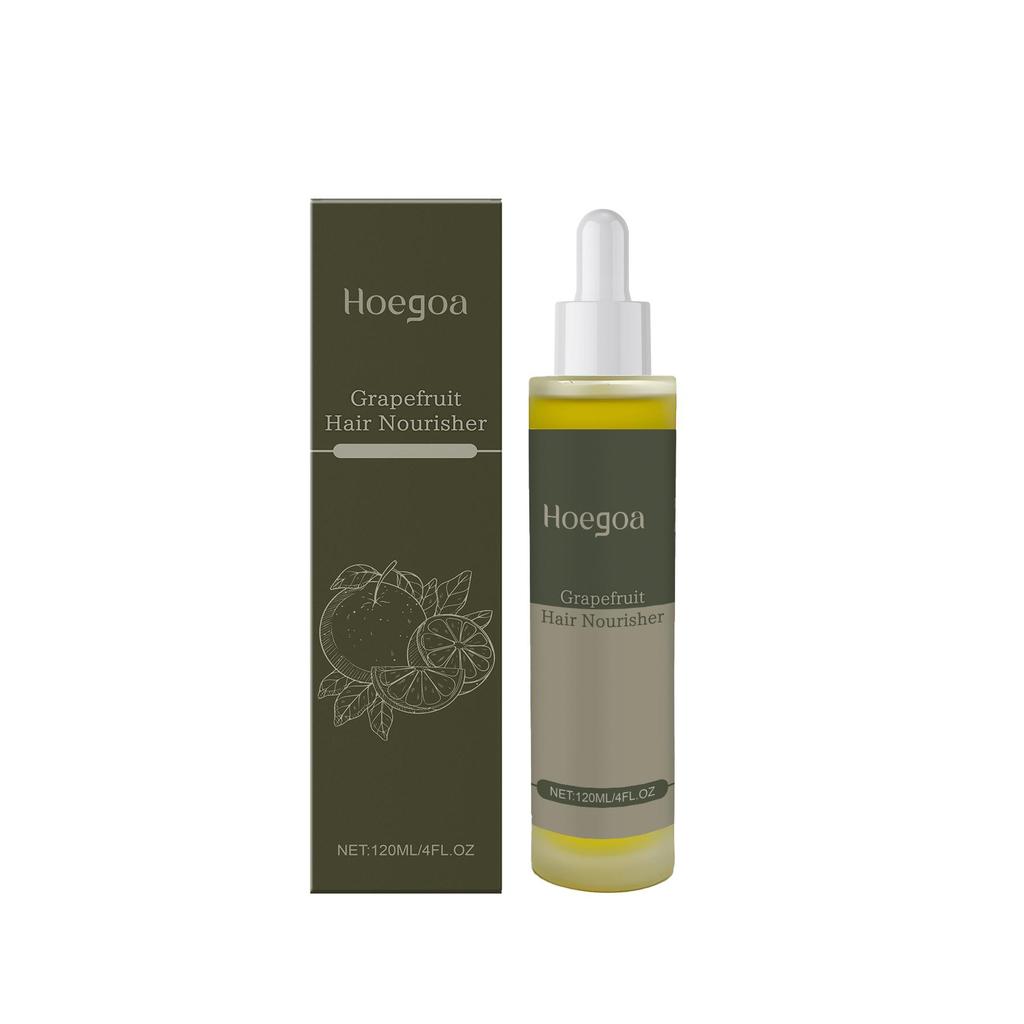Grapefruit Hair Serum - Moisturizes and Nourishes Hair, Smooths and Adds Shine, Anti-Frizz Hair Essence
