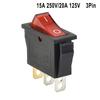 Red With Light On-off 3pin Easily Installed Rocker Switch