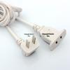 Chinese Standard 2-Pin Extension Cord with 90° Elbow & Female Connector, 2-Core 0.75/1.0 Power Plug