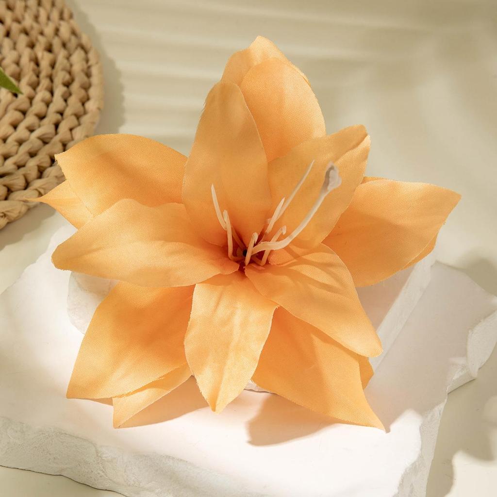 Летняя новинка, имитация полиэстера, 3D-заколка для волос в виде цветка лилии, женские аксессуары, привлекательные аксессуары для путешествий