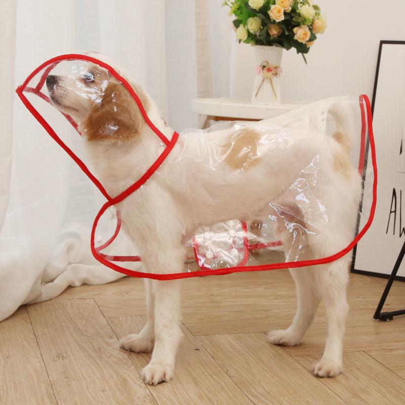 Однотонный дождевик для домашних животных для маленьких и средних собак, непромокаемый пончо для щенков, плащ-дождевик, пудель, одежда-талисман, chubasquero perro