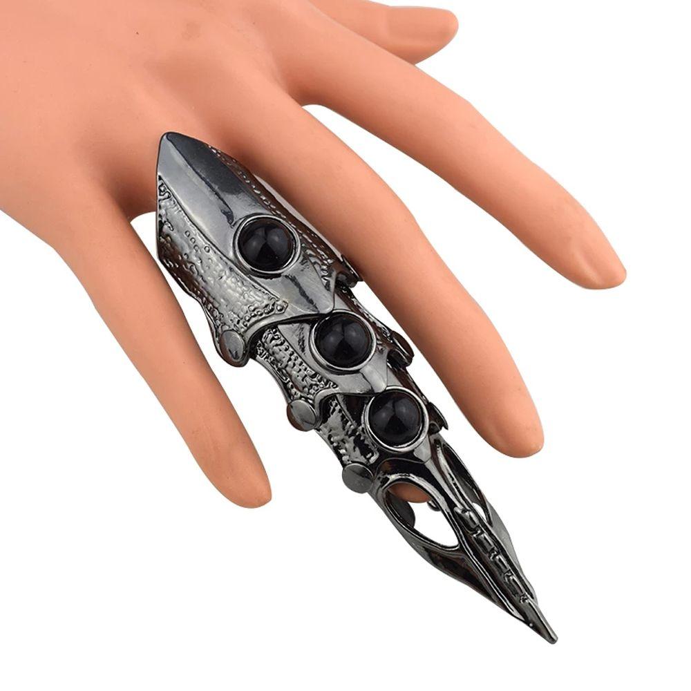 Skull Finger Long Rings Punk Ring Dragon Knuckle Ring Korean Style Jewelry Men Jewelry Accessories