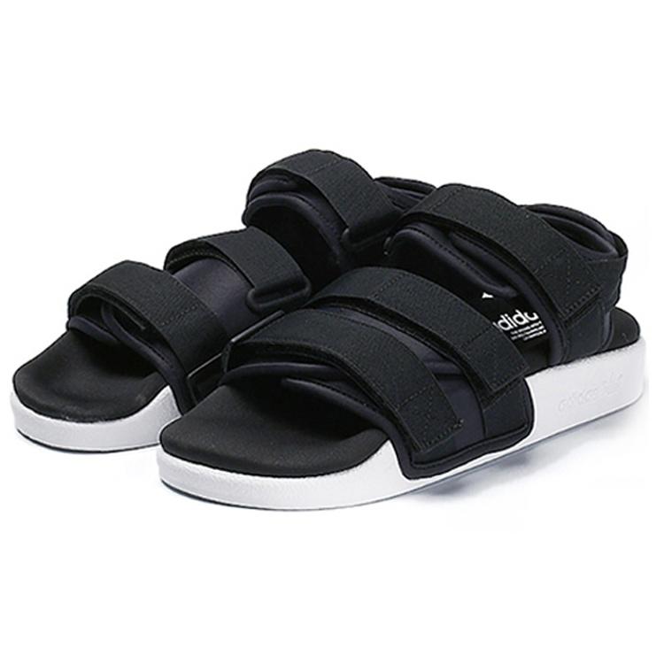 (WMNS) adidas Сандалии Adilette Пляжные Спортивные Белые Сандалии 'Черно-Белые' Женские S75382