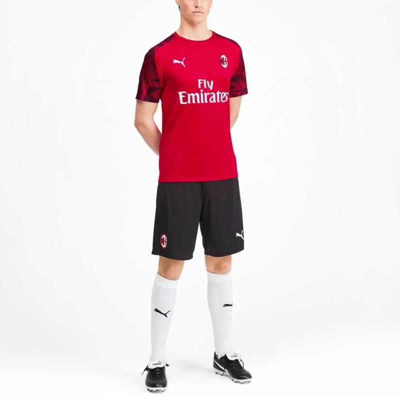 Puma Футболка Milan Acm Training с коротким рукавом и цветным принтом, мужские топы, красная 756141-01
