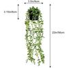Datura Eucalyptus Faux Hanging Plants: Indoor Wall Decor