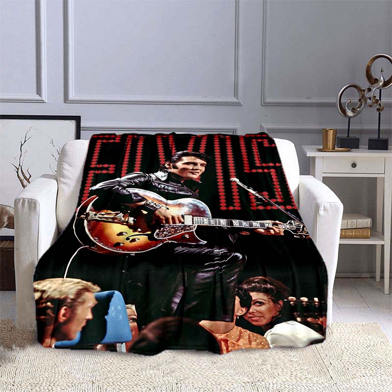 Различные стили 3D-печатных диванных пледов с узором E-Elvis (рок-певец), подходят для спален взрослых и детей, а также для гостиных
