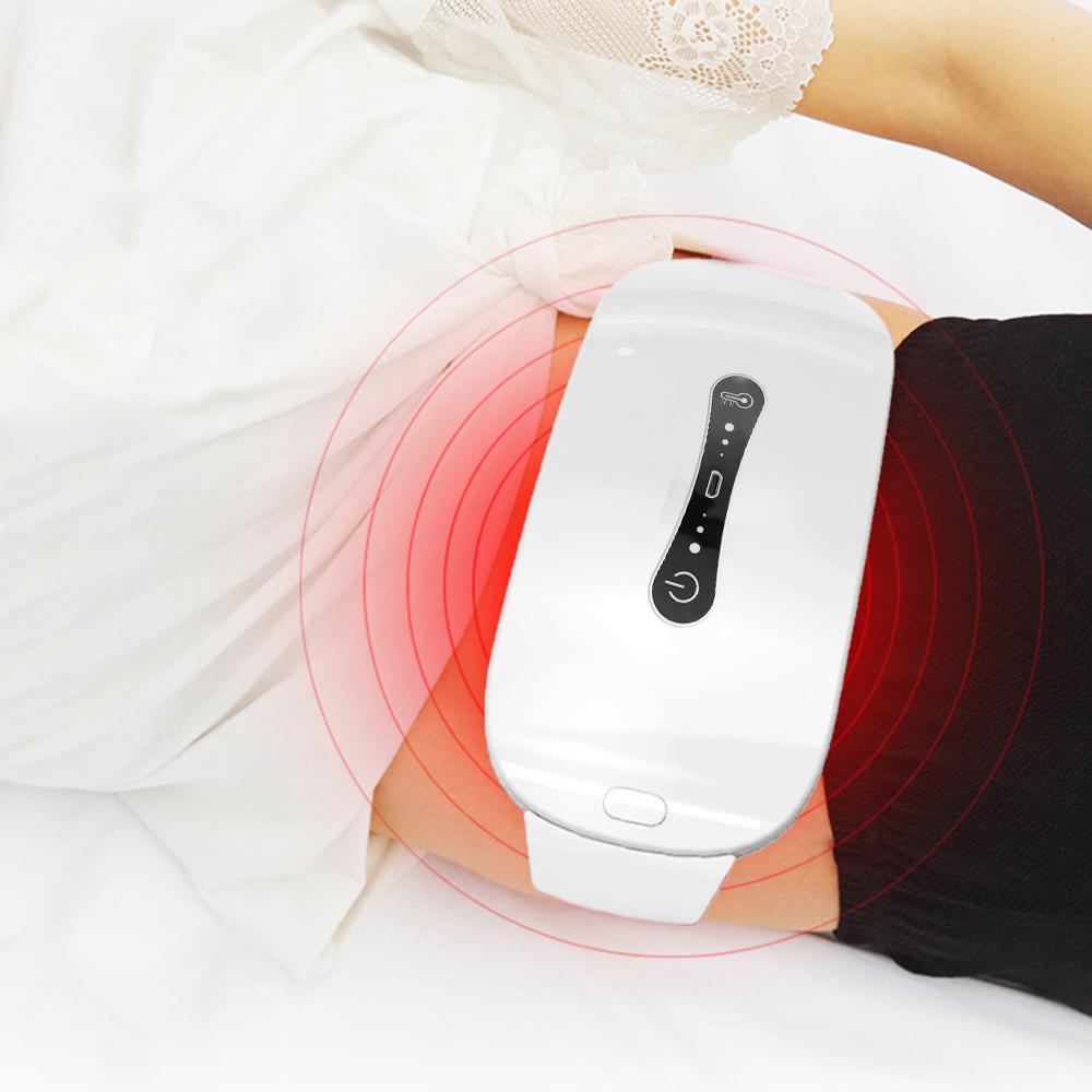 Menstrual Heating Pad Portable USB Cable Cordless with 3 Heat Levels and 3 Vibration Massage Modes for Back Belly Pain Relief Cramps for Women