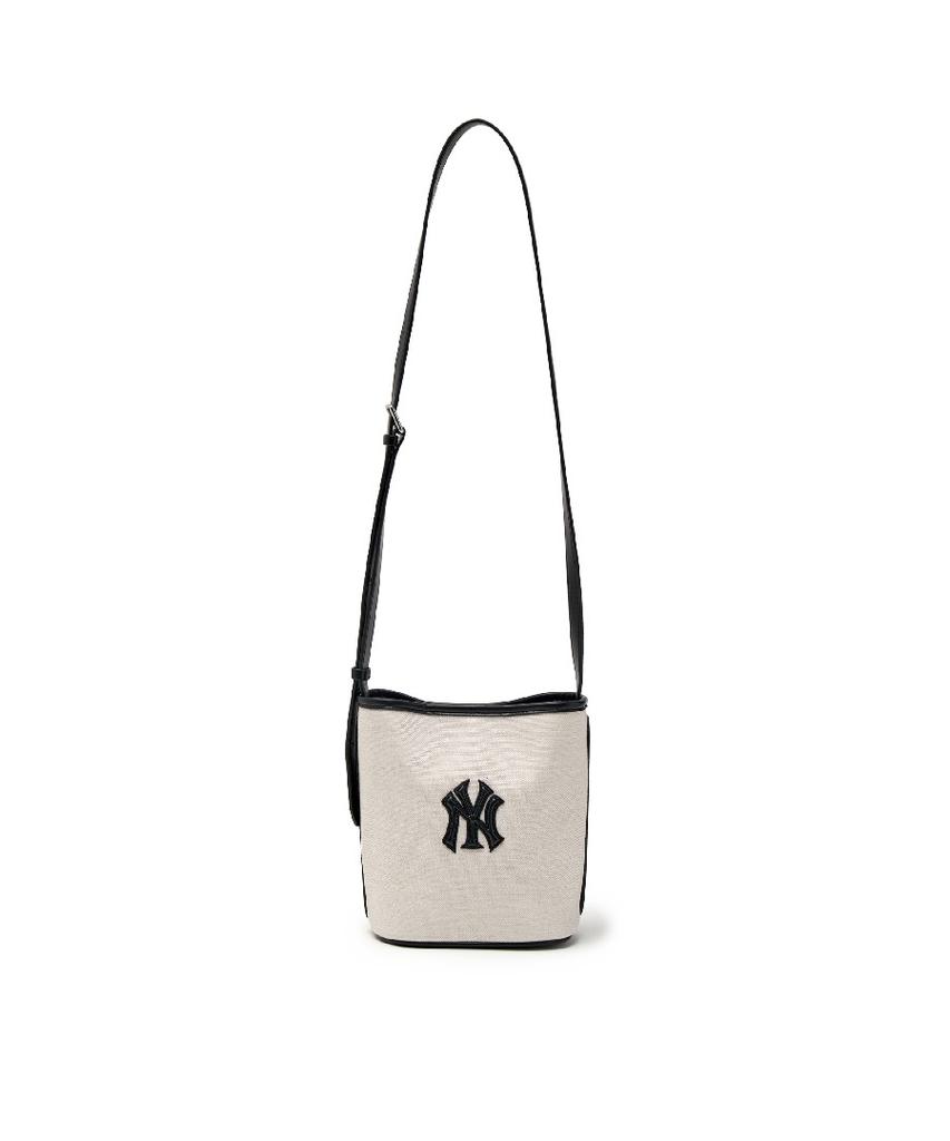 Мини-сумка-ведро из парусины MLB Basic, Нью-Йорк (слоновая кость)