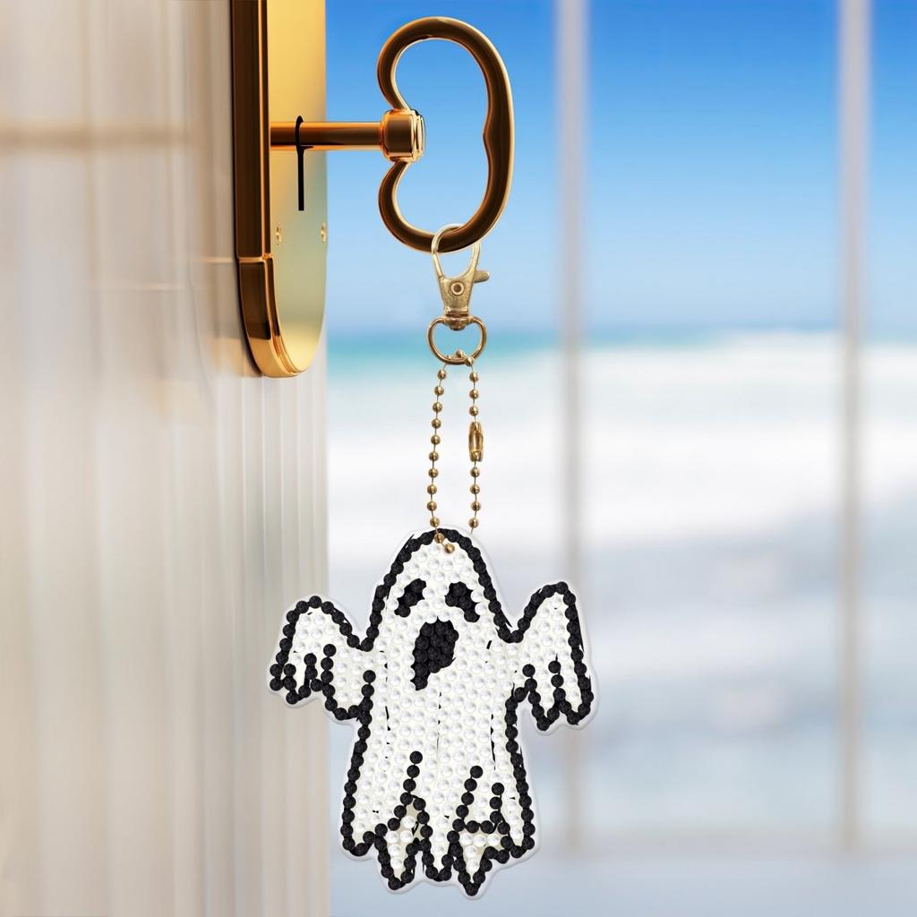 Haft diamentowy zawieszka brelok breloczek 6 szt -  halloween