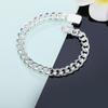 10mm Side Chain Bracelet 925 Sterling Silver Fashion Jewelry