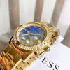 Guess W0774L2 Аналоговые кварцевые женские часы из стали и золота