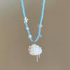 Pearl Shell Starfish Necklace Summer Sea Series Starfish Beach Neck Chain  Daily