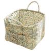 Boho Fabric Storage Basket with Handle Padded Laundry Baskets Quilted Laundry Hampers for Small Apartment Dormitory Closet