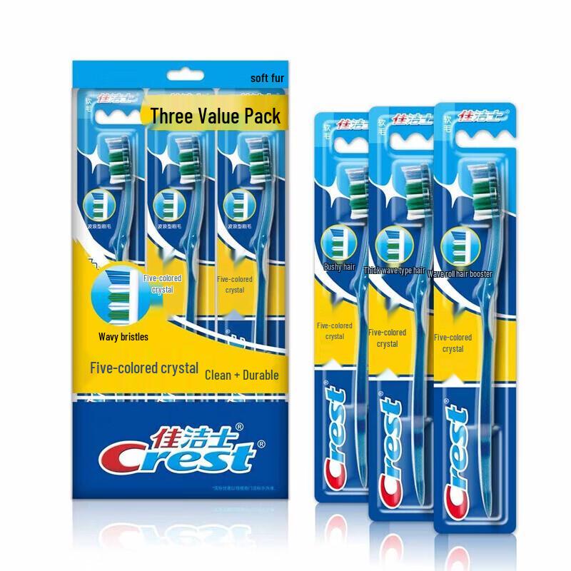 Crest Colorful Crystal Toothbrush 6-Pack