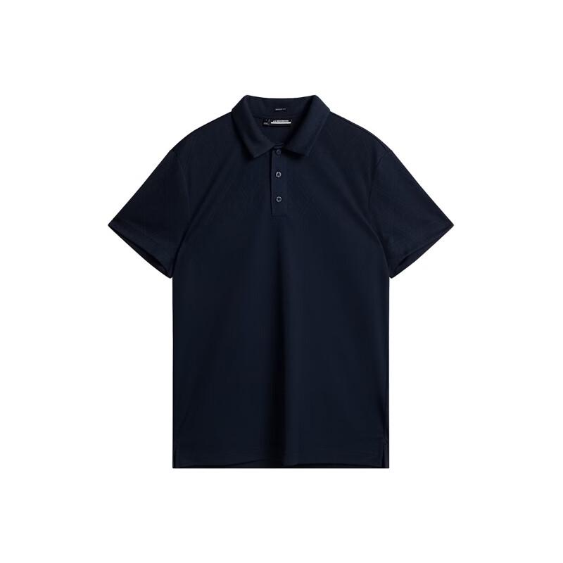 J.Lindeberg Men's Golf Series Jacquard Logo Polo T-Shirt