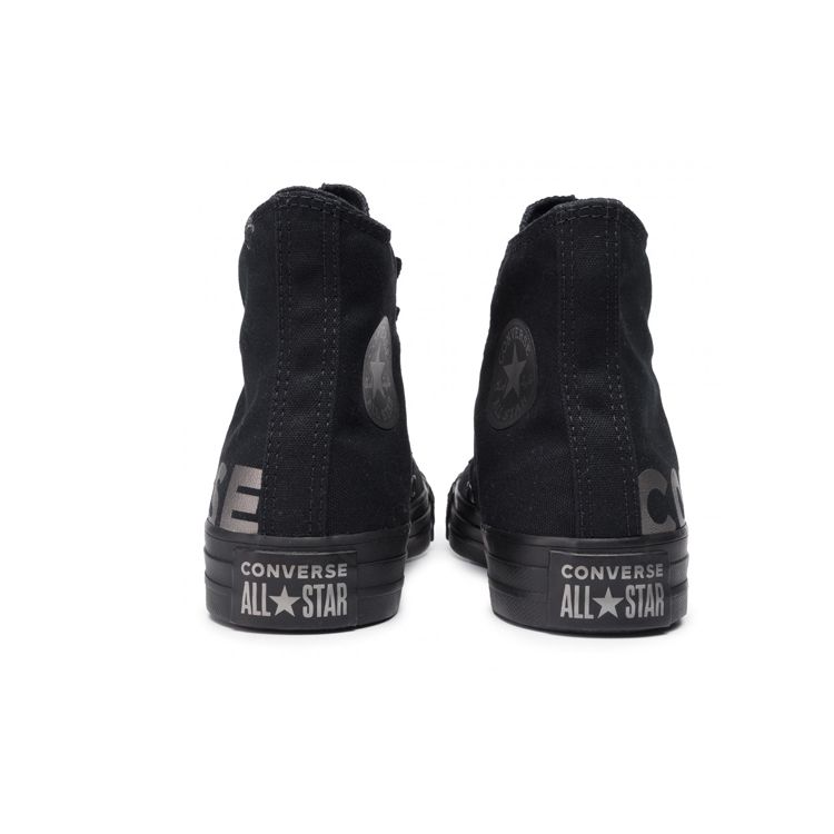 Converse Chuck Taylor All Star Wordmark 2.0 Удобные Универсальные Высокие Кеды из Канваса Унисекс Кроссовки Черные 165429C