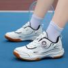 Children's Badminton Shoes Rotary Buckle Boys' Tennis Shoes Girls' Lightweight Training Sports Shoes
