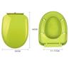 Colored Toilet Cover General Thickened Top Toilet Cover Slow Drop Old-fashioned Toilet Cover PP Cover O U V Type Accessories