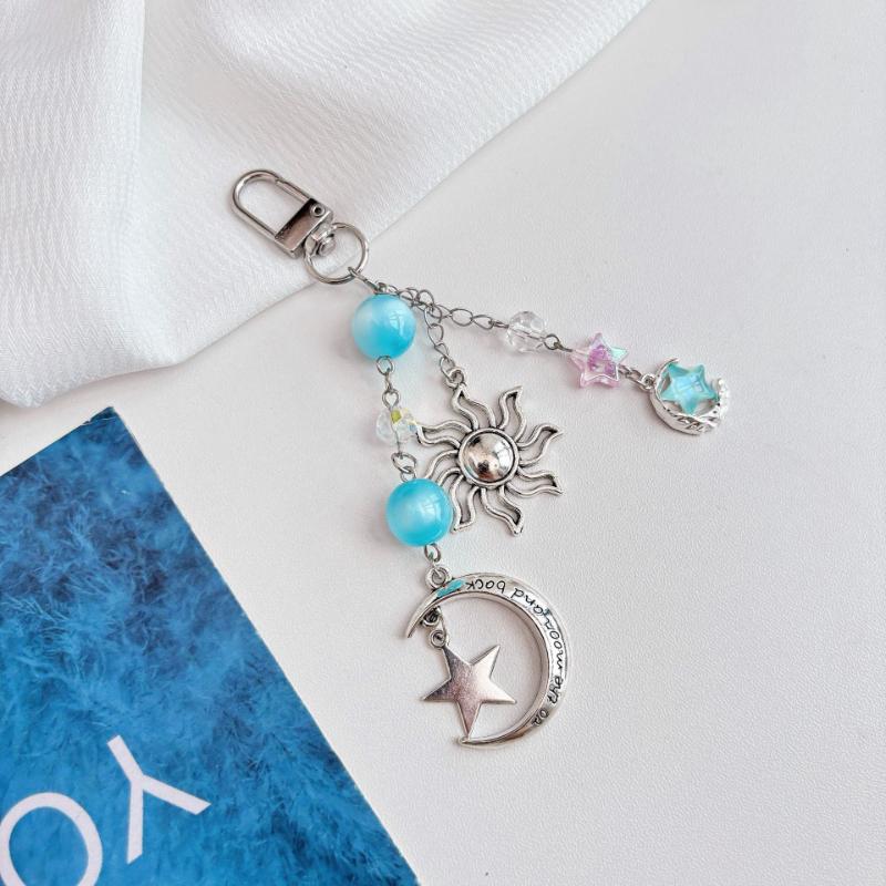 1pc Trendy Sun Moon and Stars for Women with Cute Charm, Decorative Accessory for Keys, Bags & Backpacks New Year Gift Bag Charm
