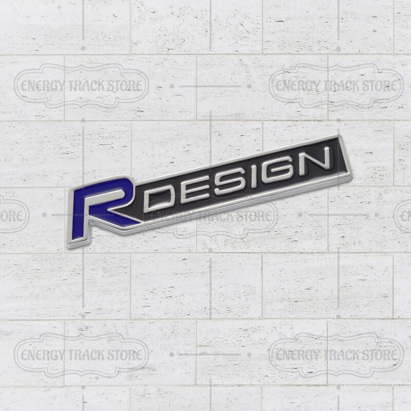 Car Sticker R Design Logo Front Grille Emblem Side Fender Rear Trunk Badge For Volvo V60 S40 S60 XC40 XC60 XC90 V90 V70 XC70 C70