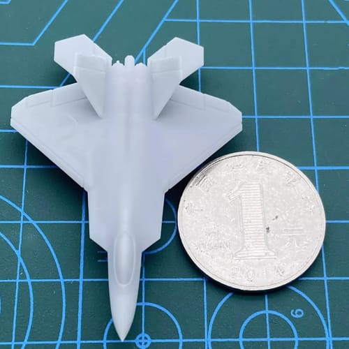 5PCS F-22 Stealth Fighter DIY Model Kit, 1/2000-1/350 Scale, Photosensitive Resin Model, Fighter, Military Collection (1/700 (27mm))