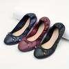 Women's Bow Decor Ballet Flats, Comfy Slip On Soft Sole Anti-slip Shoes, Versatile Walking & Driving Flats