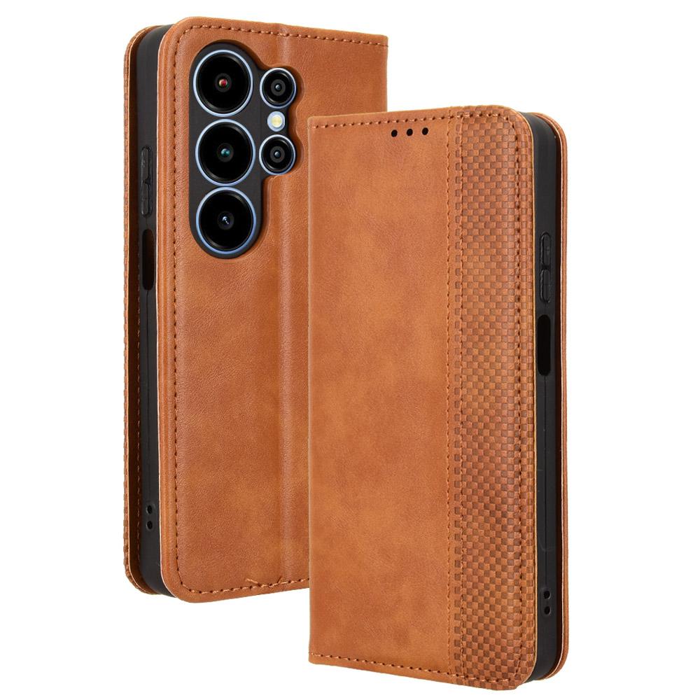 Flip Cover Compatible for Blackview Wave 10 Leather Case [Flip Vintage Leather] Shockproof Durable Retro Phone Case