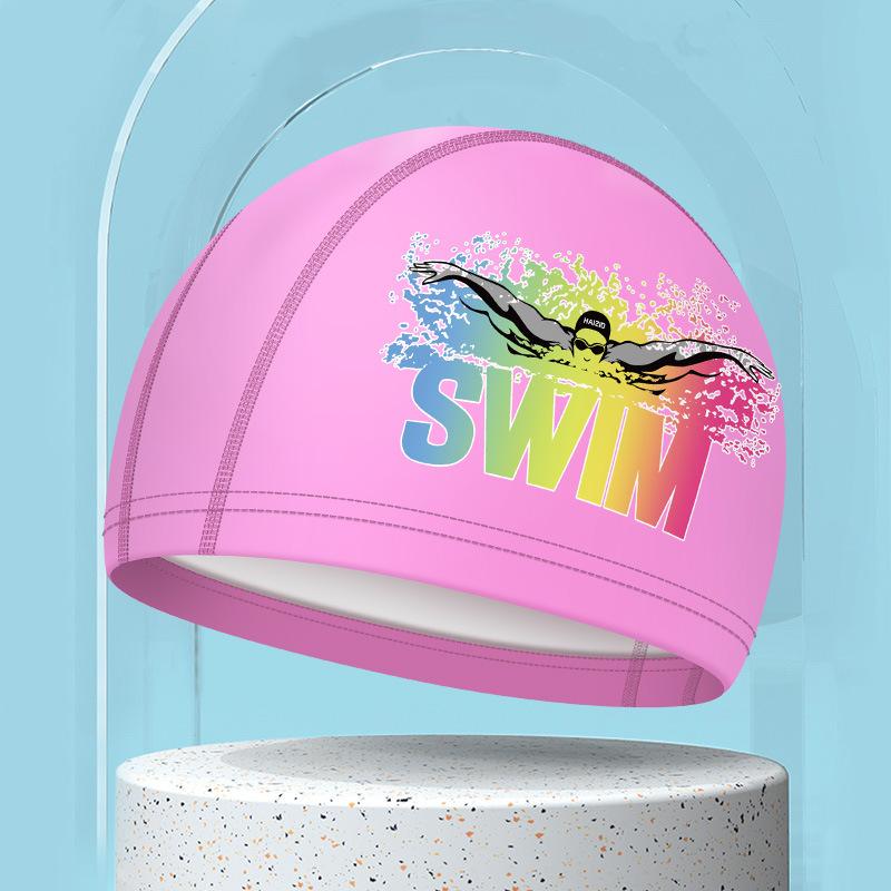 Профессиональная шапочка для плавания для мужчин и женщин Водонепроницаемые печатные шапочки для плавания Защита ушей Шапочки для плавания для женщин Аксессуары для бассейна