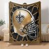 1pc Blanket - New Orleans Saints logo  Print Design,Lightweight Blanket for Sofa,Bed- Soft &Warm,Gift for All Seasons
