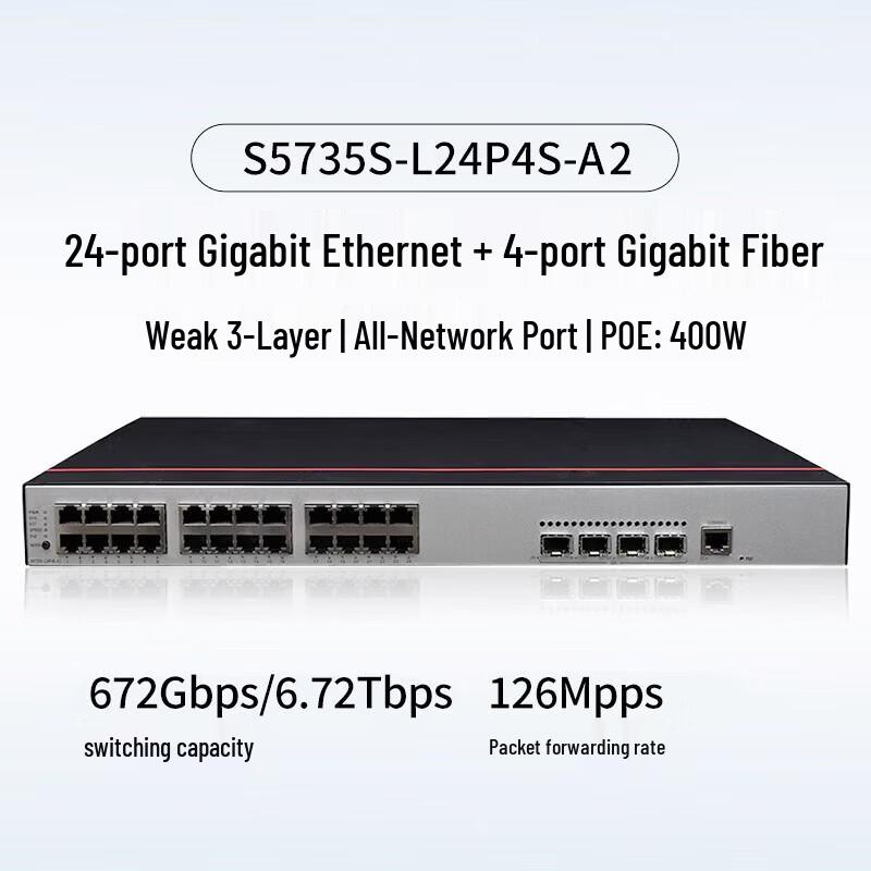 Huawei S5735SL24P4SA224 24-Port Gigabit PoE Managed Switch