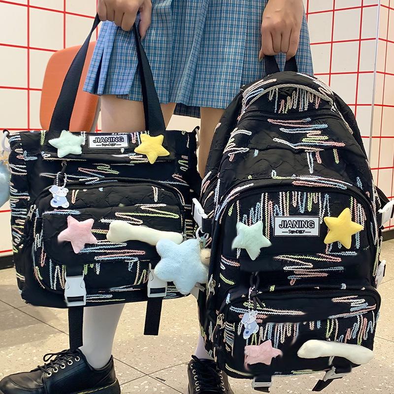 Школьные ранцы Ученики начальной школы Дети Девочки Ученики средней школы Рюкзаки из двух частей
